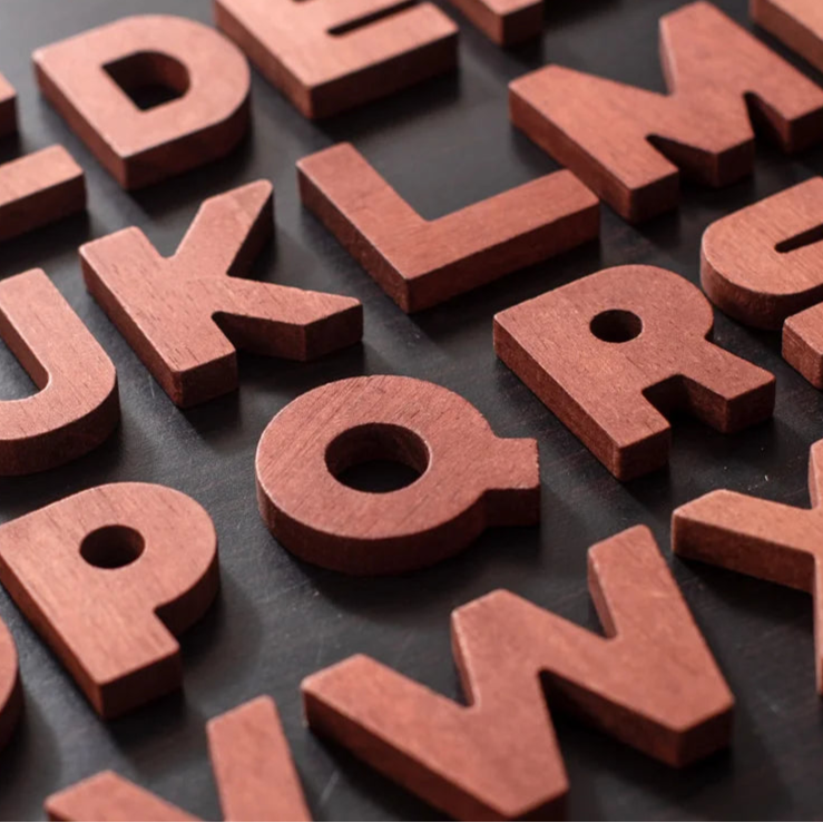 Wooden Alphabet and Number Learning Blocks