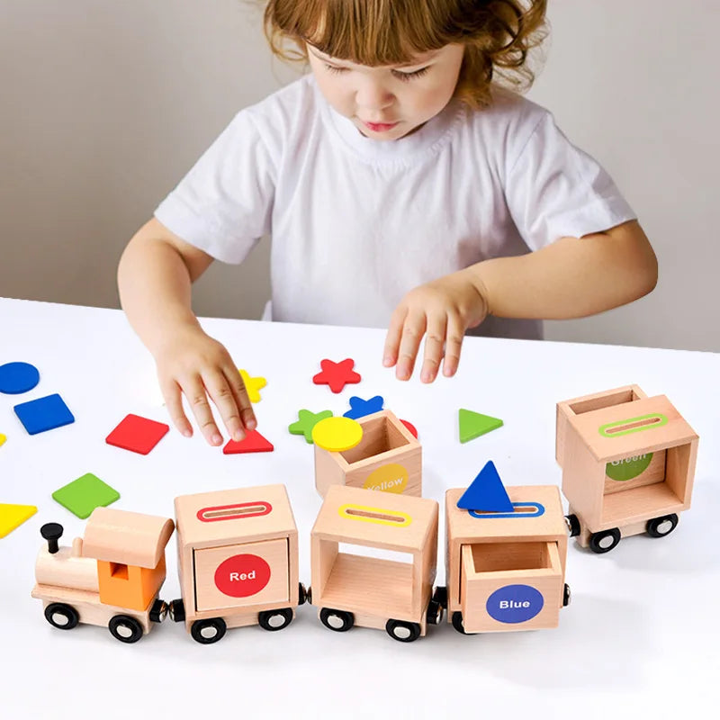 3-in-1 Wooden Magnetic Train Set